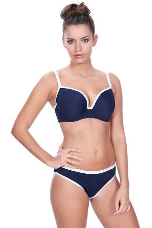 Bikini básico azul marino de Freya