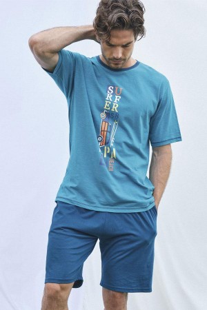 pijama-hombre-verano-estampado-azul-massana-P241301