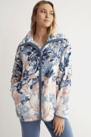 pijama-mujer-invierno-promise-tres-piezas-azul-estampado-floral-cremallera-bolsillos-N16253