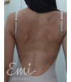 Espalda descubierta body color piel
