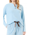 pijama-largo-invierno-mujer-lohe-celeste-margaritas-Y231530