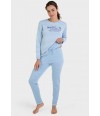pijama-mujer-invierno-largo-azul-rayas-topos-massana-magic-P721230