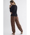 pijama-mujer-invierno-manga-larga-pantalon-selmark-homewear-naranja-canela-estampado-P6973-004