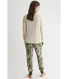 pijama-mujer-invierno-tres-piezas-promise-verde-flores-cremallera-N16093