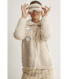 pijama-polar-mujer-beige-promise-borreguito-estampado-ovejas-cuadros-regalo-antifaz-N17132-011