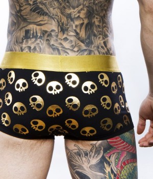 Calzoncillos de calaveras doradas discover underwear hombre