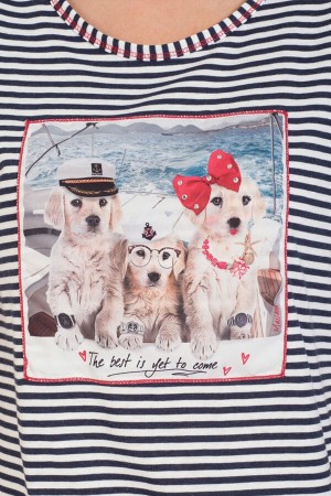 Pijama Massana dibujo perros marineros