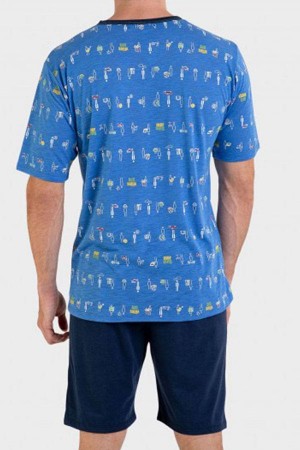 pijama-hombre-verano-massana-corto-azul-estampado-dibujos-P221321