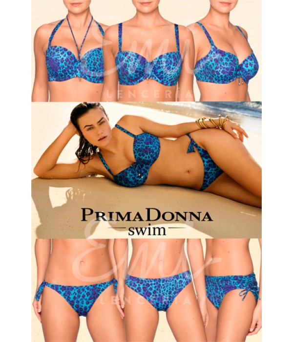 Bikini azul Primadonna Samba animal print