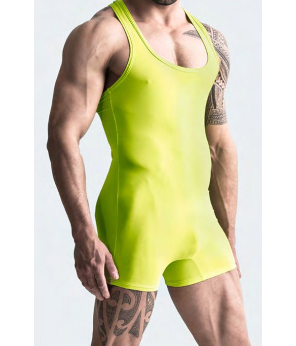 Body Sport MAnstore M200 en color amarillo fosforito gogo dancewear underwear