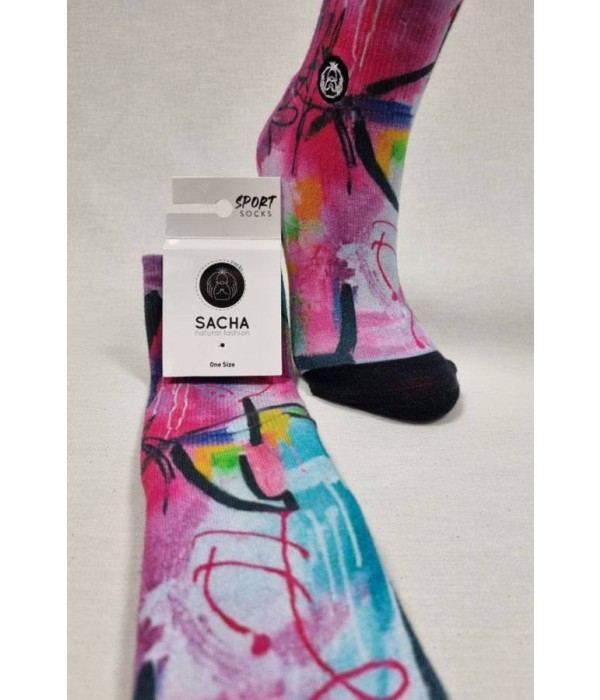 Calcetines mujer estampado aerosol multicolor Sacha SA2231W-14