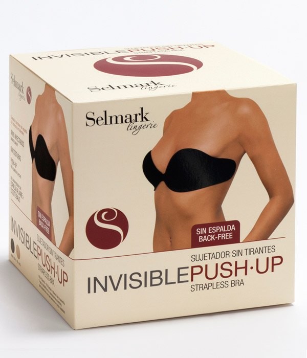 Caja de copas adhesivas Selmark lingerie sujetador para vestidos sin espalda