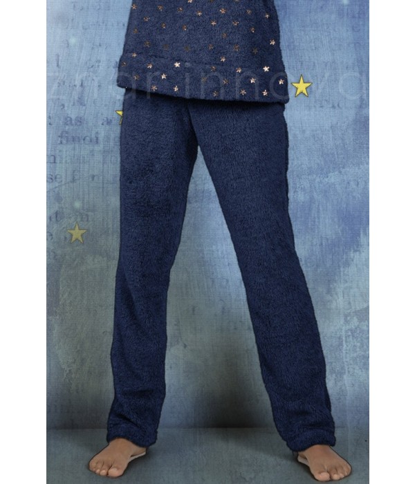 Pijama Gorjuss franela azul "estrellas" de Santoro