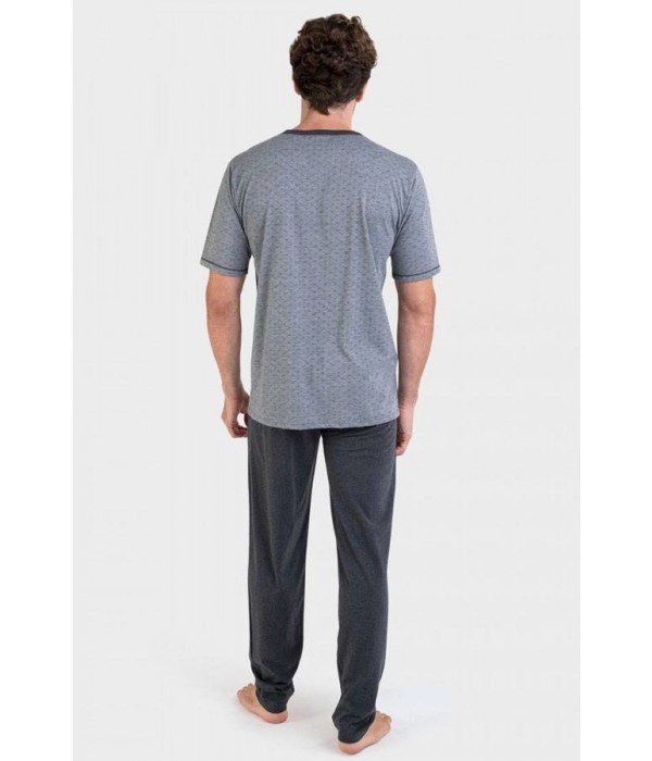 pijama-hombre-cuello-pico-gris-vigore-manga-corta-pantalon-largo-massana-P221328