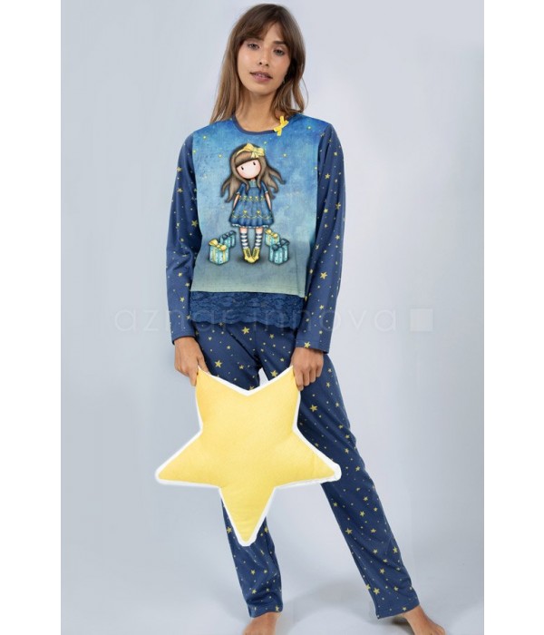 Pijama algodón Gorjuss "estrellas" de Santoro