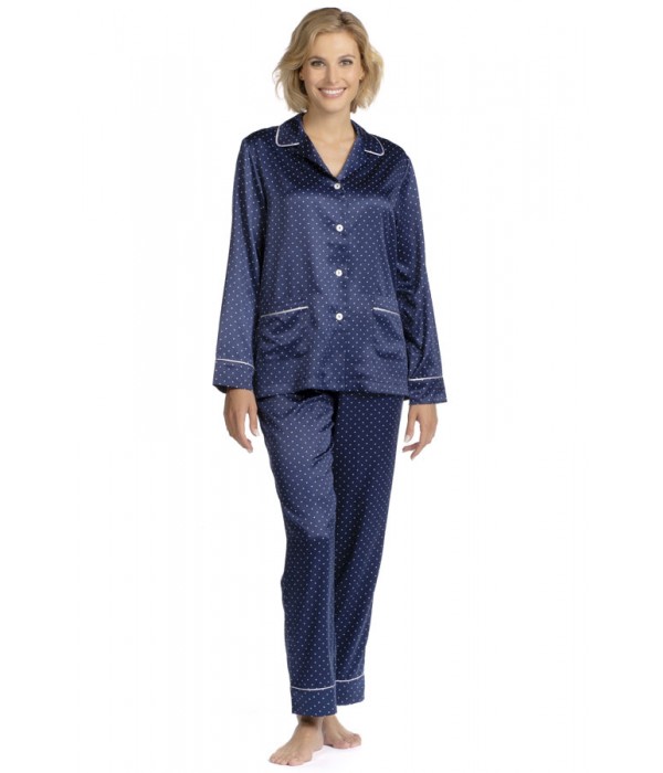pijama-invierno-largo-mujer-lohe-raso-azul-marino-estampado-corazones-botones-bolsillos-x222108